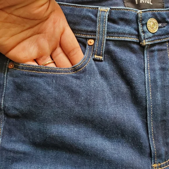 PAIGE | Raw Hem Margot Skinny High Waisted Jeans (Size 27) - Picture 5 of 8